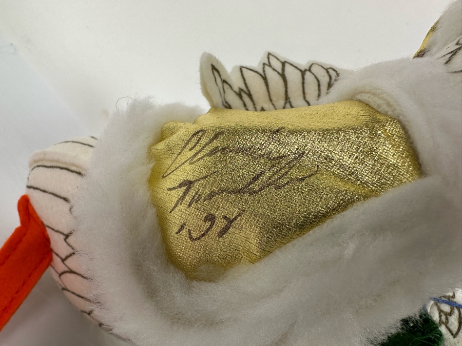 Signed Annalee Thorndike Handcrafted Doll The Golden Goose Hand Signed By Annalee Thorndike With Original Tags 9.5H [Photo 10]