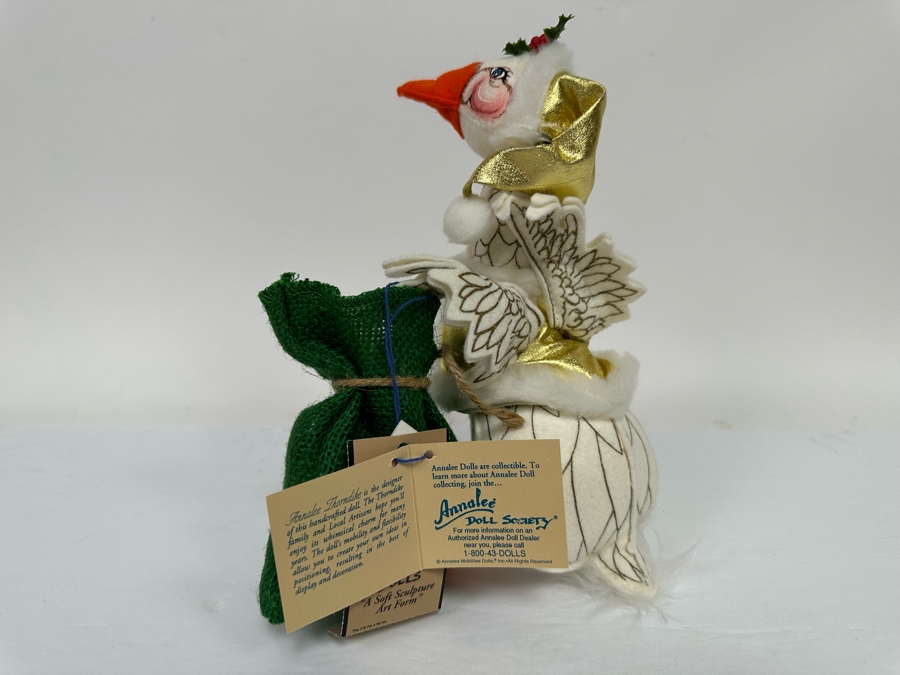 Signed Annalee Thorndike Handcrafted Doll The Golden Goose Hand Signed By Annalee Thorndike With Original Tags 9.5H [Photo 15]