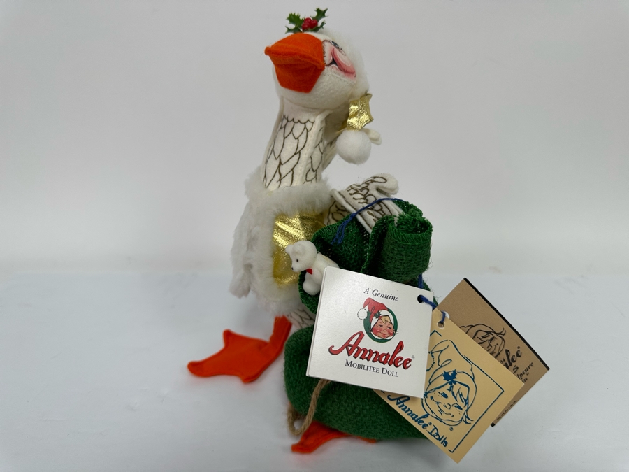 Signed Annalee Thorndike Handcrafted Doll The Golden Goose Hand Signed By Annalee Thorndike With Original Tags 9.5H [Photo 5]