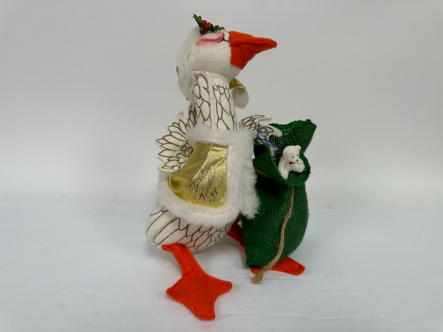 Signed Annalee Thorndike Handcrafted Doll The Golden Goose Hand Signed By Annalee Thorndike With Original Tags 9.5H [Photo 4]