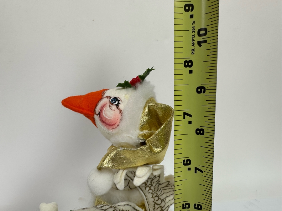 Signed Annalee Thorndike Handcrafted Doll The Golden Goose Hand Signed By Annalee Thorndike With Original Tags 9.5H [Photo 16]