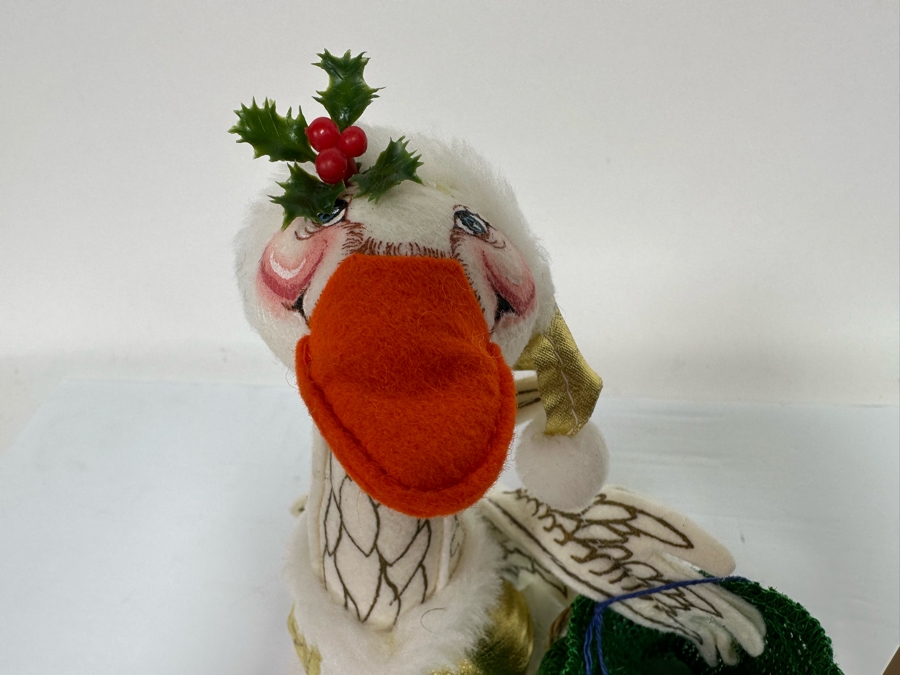 Signed Annalee Thorndike Handcrafted Doll The Golden Goose Hand Signed By Annalee Thorndike With Original Tags 9.5H [Photo 9]