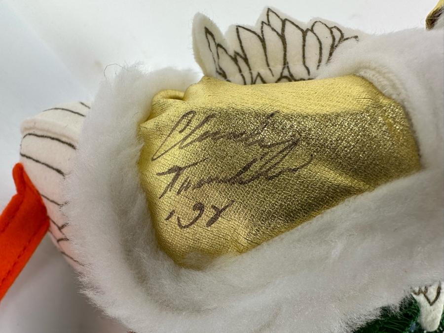 Signed Annalee Thorndike Handcrafted Doll The Golden Goose Hand Signed By Annalee Thorndike With Original Tags 9.5H [Photo 11]