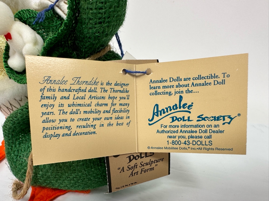 Signed Annalee Thorndike Handcrafted Doll The Golden Goose Hand Signed By Annalee Thorndike With Original Tags 9.5H [Photo 13]