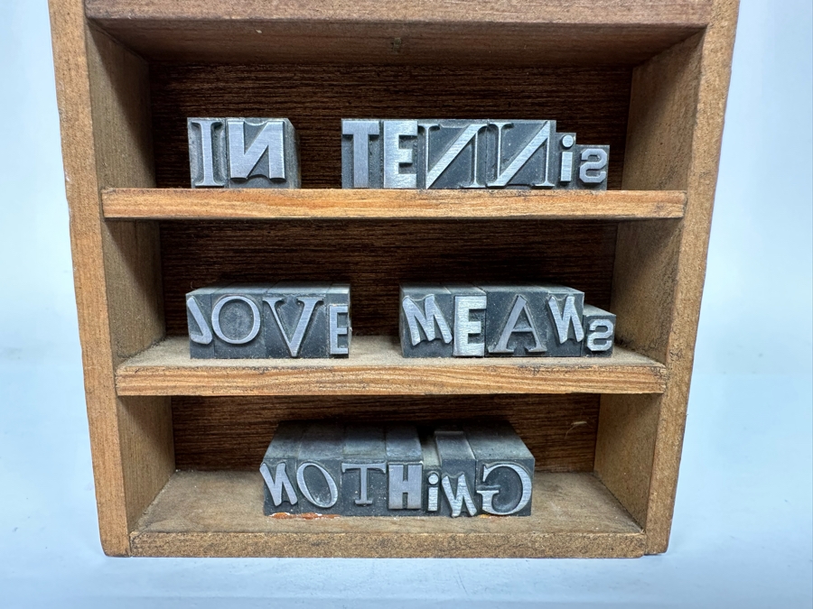 In Tennis Love Means Nothing By Backwords Box 4.5W X 1.25D X 7H [Photo 4]