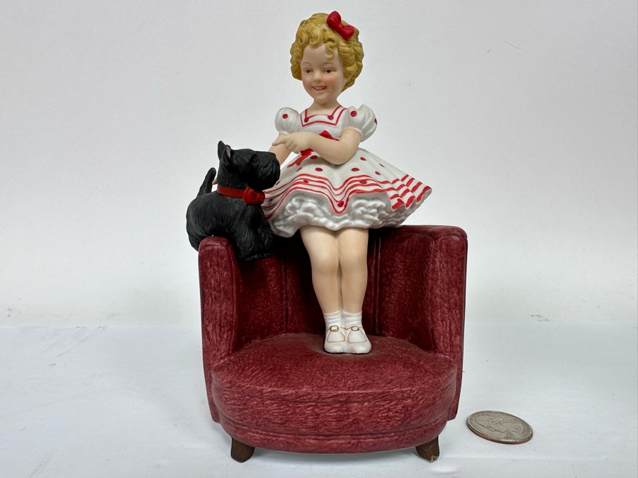 Signed Limited Edition Shirley Temple Collection Figurine Titled 'Stand Up And Cheer' 1983 Nostalgia Collectibles Signed By Shirley Temple 6.5H [Photo 4]