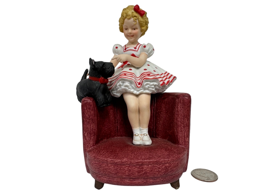 Signed Limited Edition Shirley Temple Collection Figurine Titled 'Stand Up And Cheer' 1983 Nostalgia Collectibles Signed By Shirley Temple 6.5H [Photo 2]