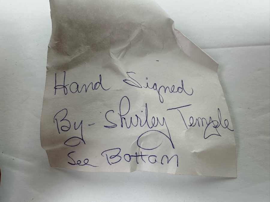 Signed Limited Edition Shirley Temple Collection Figurine Titled 'Stand Up And Cheer' 1983 Nostalgia Collectibles Signed By Shirley Temple 6.5H [Photo 14]