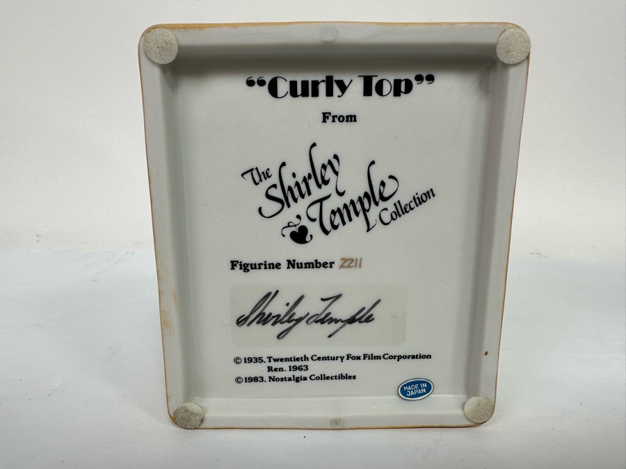 Signed Limited Edition Shirley Temple Collection Figurine Titled 'Curly Top' 1983 Nostalgia Collectibles Signed By Shirley Temple 7H [Photo 11]