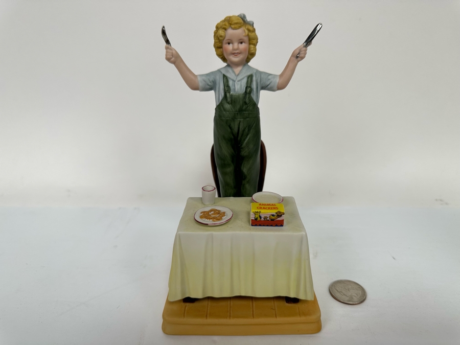 Signed Limited Edition Shirley Temple Collection Figurine Titled 'Curly Top' 1983 Nostalgia Collectibles Signed By Shirley Temple 7H [Photo 4]