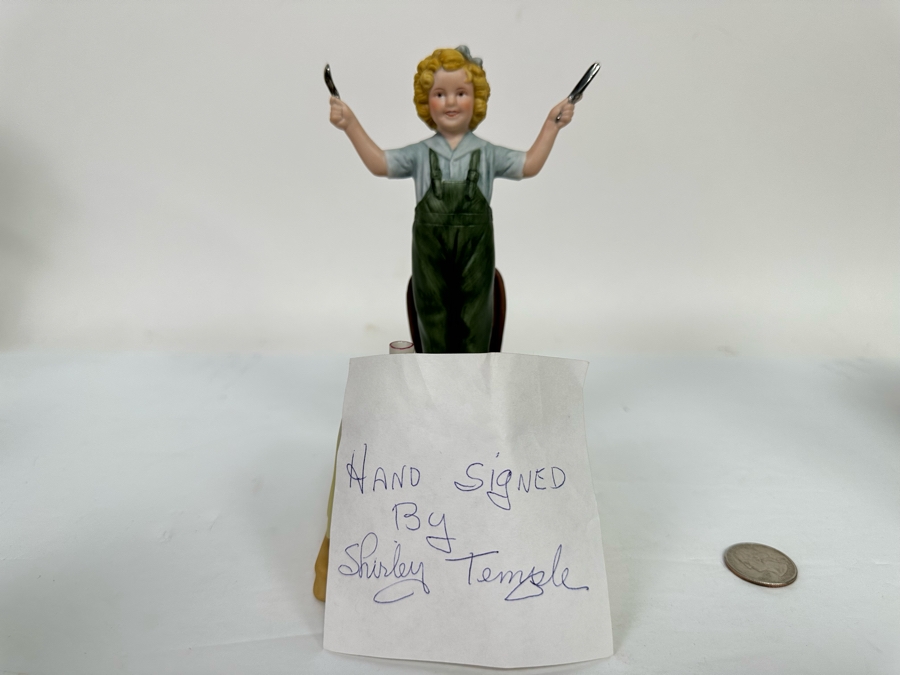Signed Limited Edition Shirley Temple Collection Figurine Titled 'Curly Top' 1983 Nostalgia Collectibles Signed By Shirley Temple 7H [Photo 15]