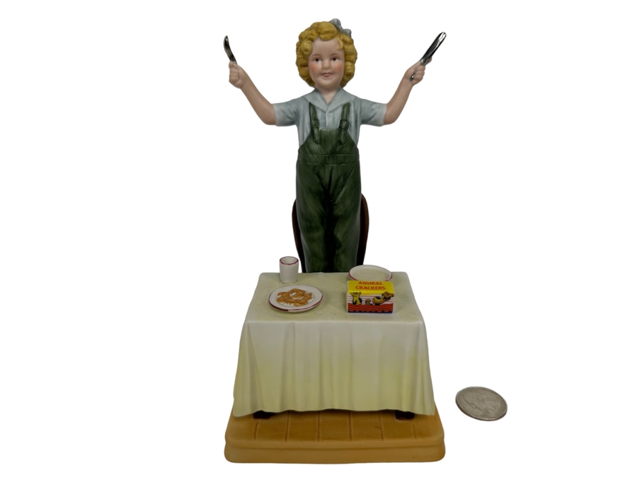 Signed Limited Edition Shirley Temple Collection Figurine Titled 'Curly Top' 1983 Nostalgia Collectibles Signed By Shirley Temple 7H [Photo 2]