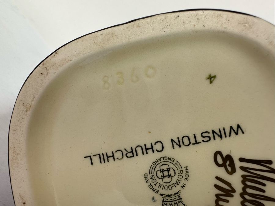 Vintage Royal Doulton Winston Churchill Toby Jug Signed By Michael Doulton 9H [Photo 13]