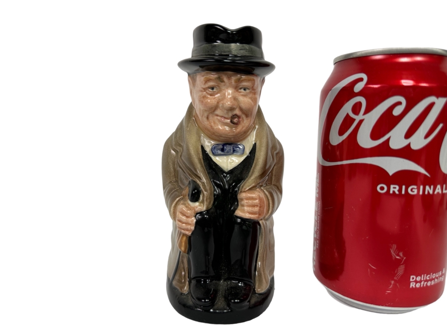 Vintage Royal Doulton Winston Churchill Toby Jug Small Signed By Michael Doulton 5.5H [Photo 2]