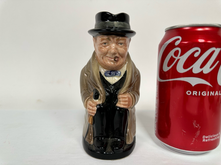Vintage Royal Doulton Winston Churchill Toby Jug Small Signed By Michael Doulton 5.5H [Photo 4]