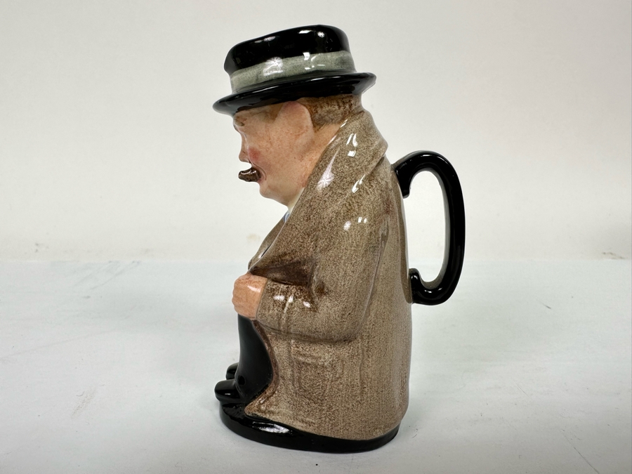 Vintage Royal Doulton Winston Churchill Toby Jug Mini Signed By Michael Doulton 4H [Photo 8]