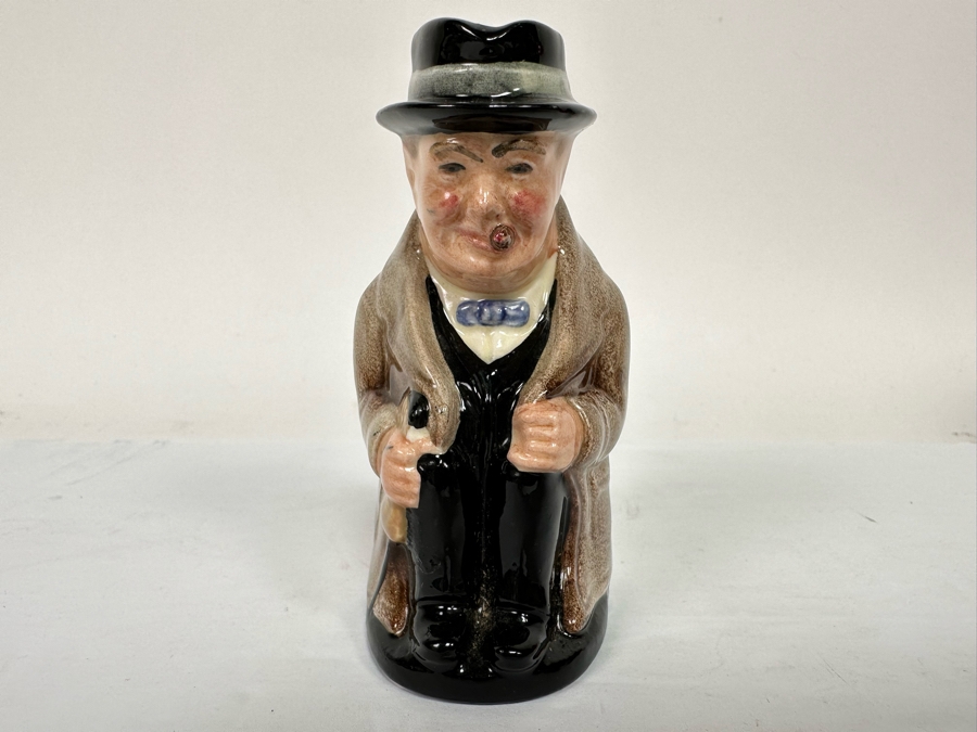 Vintage Royal Doulton Winston Churchill Toby Jug Mini Signed By Michael Doulton 4H [Photo 5]