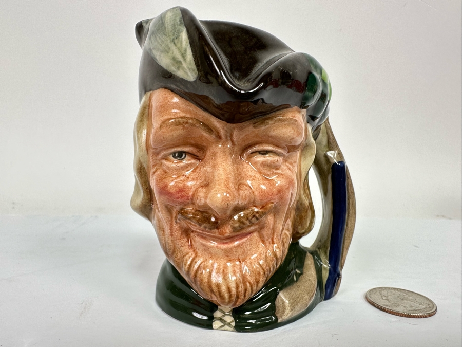 Vintage Royal Doulton Robin Hood Character Jug D6534 Signed By Michael Doulton 4H [Photo 4]