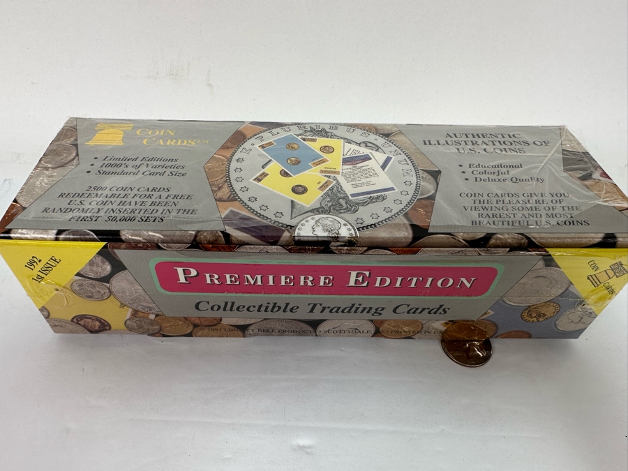 Pair Of Premiere Edition Collectible Trading Cards Sets - One Set Is Sealed 1992 1st Issue Each Box Is Single Set With 50 Cards [Photo 7]