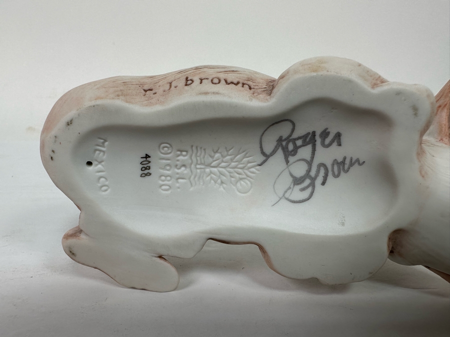 Hand Signed Roger Brown Pig Figurine R.S.L. 1980 5.5L [Photo 8]