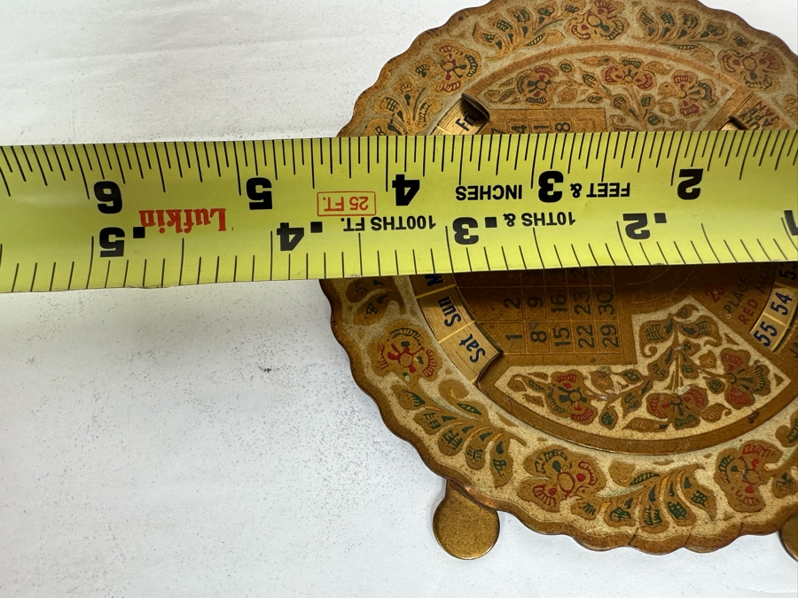 Vintage Metal 23 Year Calendar With Stand 4.5W [Photo 9]