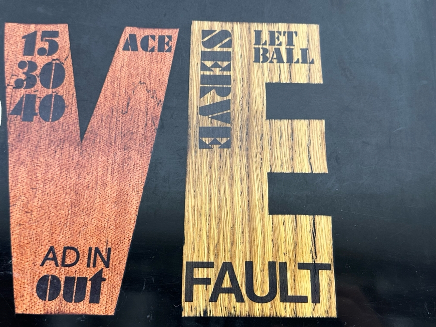 Couroc Of Monterey California Inlaid Tennis Love Tray 18 X 12.5 [Photo 6]