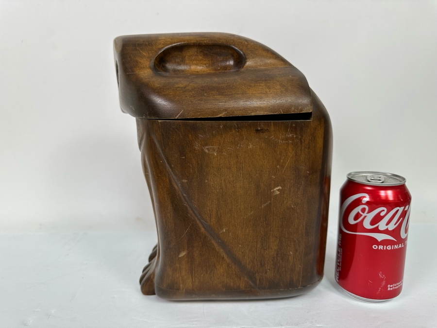 Carved Wooden Owl Box 6.5W X 8D X 10.5H [Photo 7]