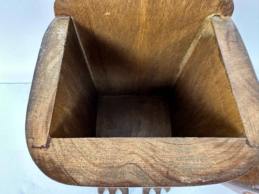 Carved Wooden Owl Box 6.5W X 8D X 10.5H [Photo 10]