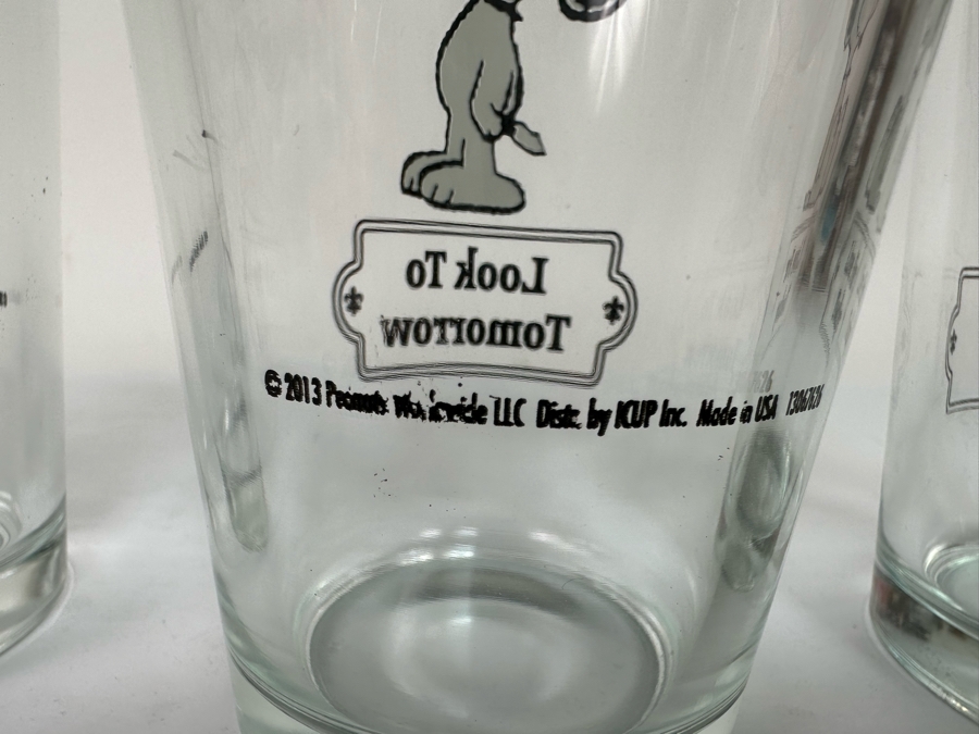 Peanuts Set Of Four Glasses 6H [Photo 8]