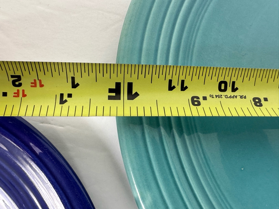 Three Vintage Fiesta Ware Plates 12W And 9.5W [Photo 8]