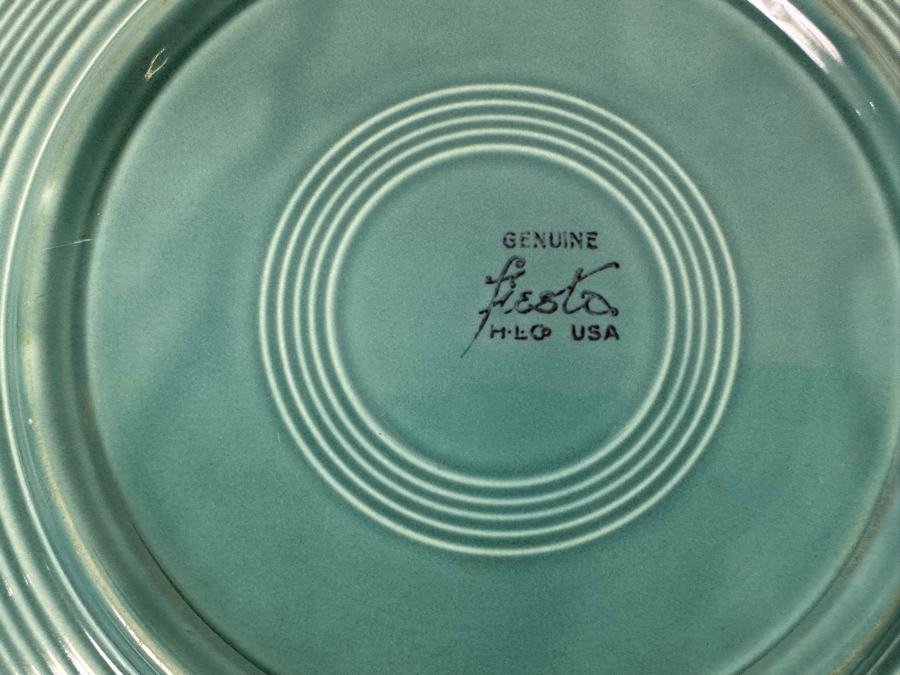 Three Vintage Fiesta Ware Plates 12W And 9.5W [Photo 5]