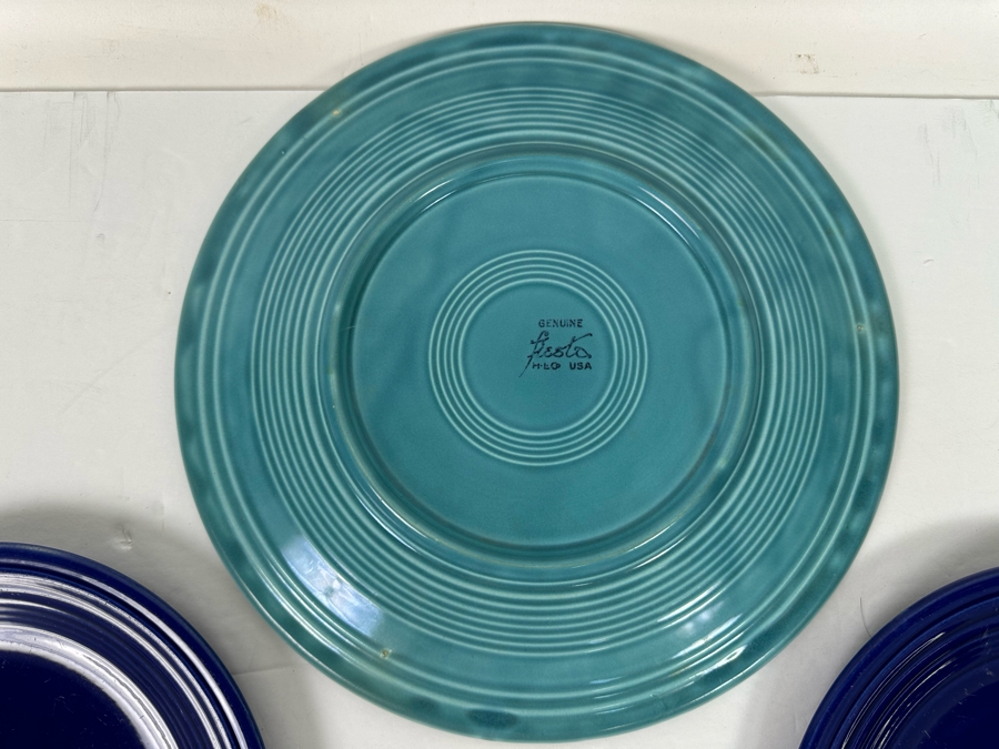 Three Vintage Fiesta Ware Plates 12W And 9.5W [Photo 4]