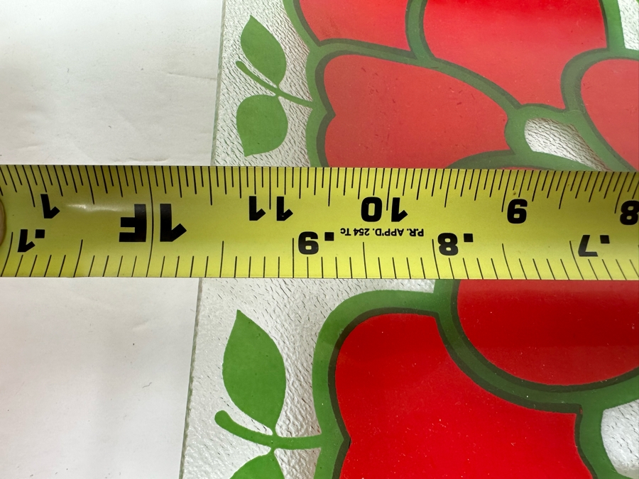 Vintage Colony Apple Pair Of Glasses, Ice Bucket And Pair Of Glass Trays [Photo 9]