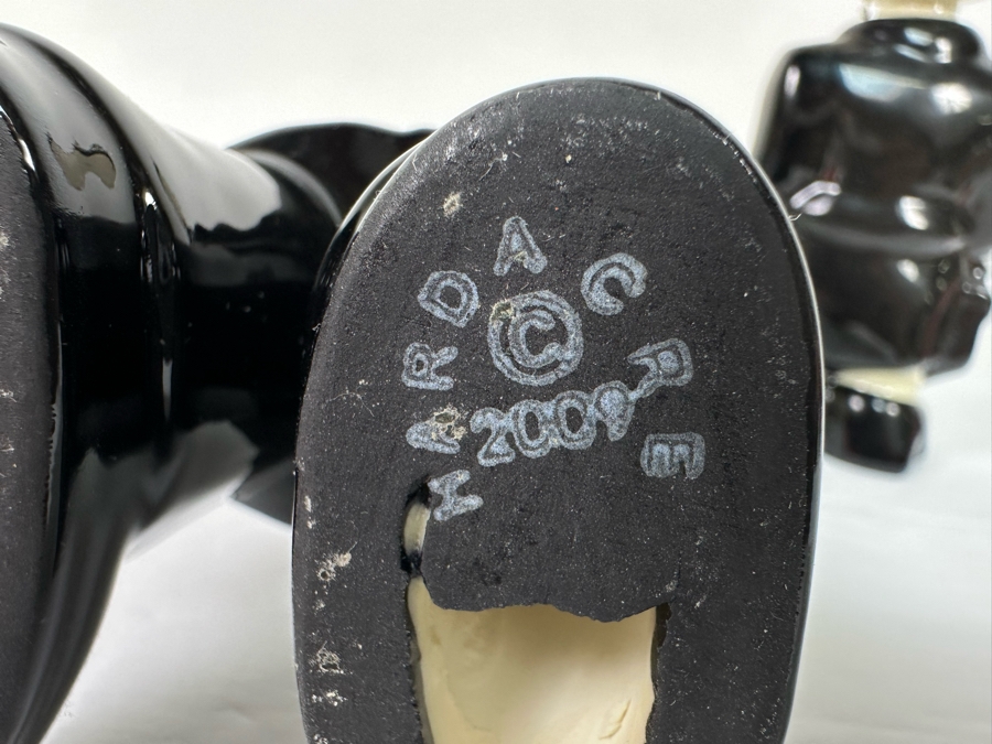 Pair Of Amy Hardacre Magnetic Paper Clip Holder Ceramic Bobblehead Figurines 7H 2009 [Photo 8]