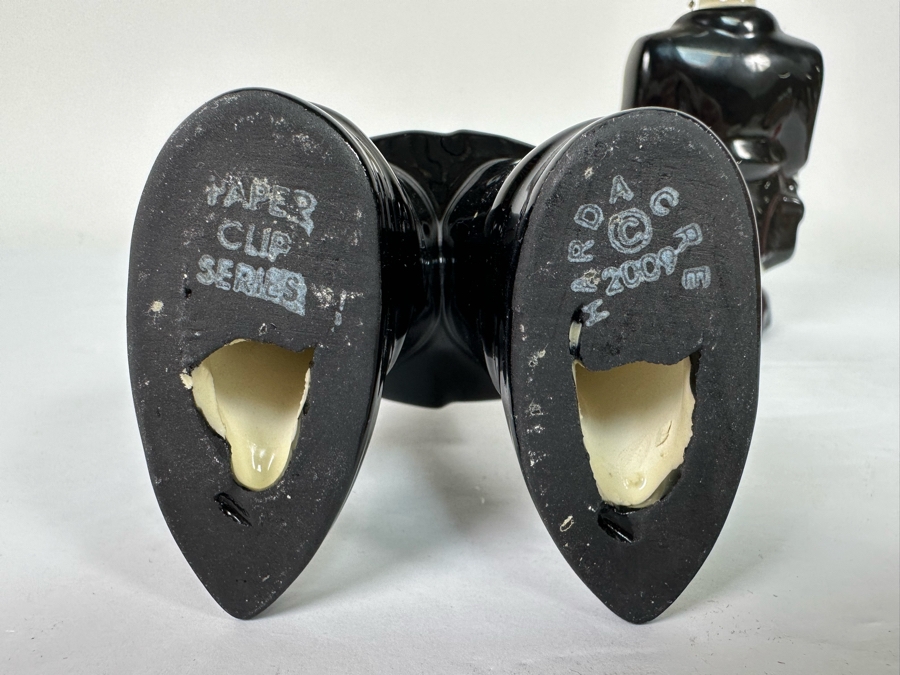 Pair Of Amy Hardacre Magnetic Paper Clip Holder Ceramic Bobblehead Figurines 7H 2009 [Photo 6]