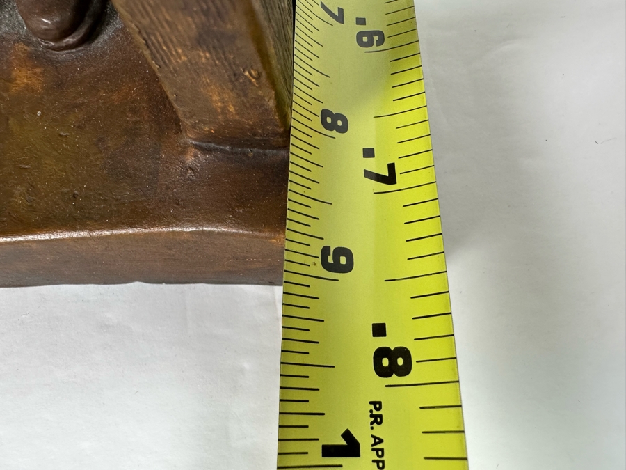 Vintage 1972 Group Of Jewish Scholars Chalkware Sculpture By World Handicrafts (Slight Repaired Chip On Corner See Photos) 12.5W X 9D X 12H [Photo 12]