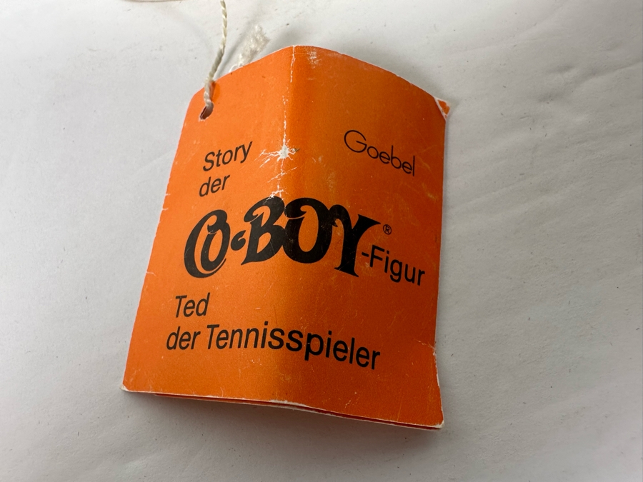 Goebel Co-Boy Figurine Ted Der Tennisspieler Gnome Tennis Player With Original Tags 7H [Photo 7]
