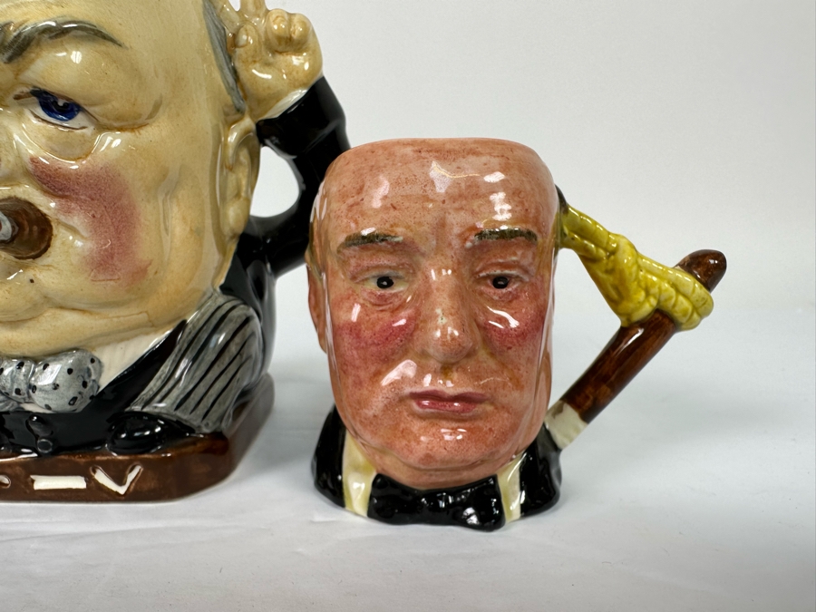 Collection Of Four Vintage Character Mugs Featuring Churchill [Photo 7]
