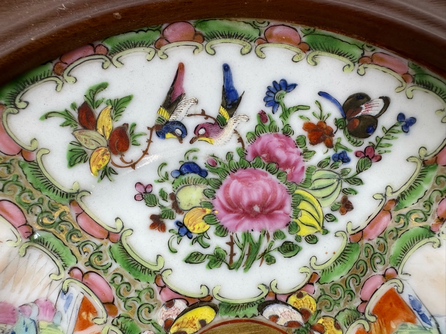 Antique Chinese Hand Painted Famille Rose Plate 8R [Photo 7]