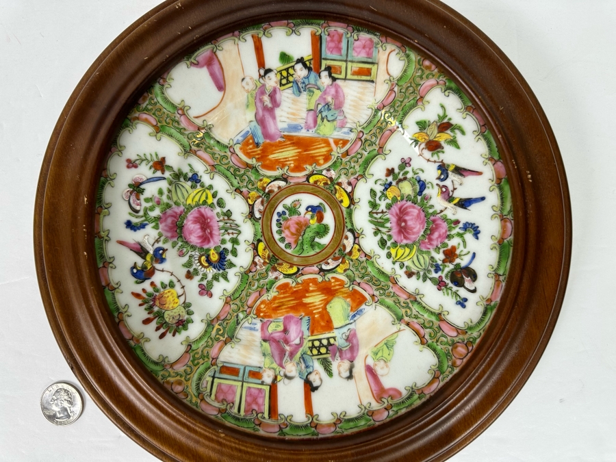 Antique Chinese Hand Painted Famille Rose Plate 8R [Photo 4]