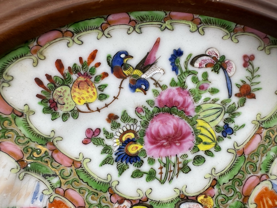 Antique Chinese Hand Painted Famille Rose Plate 8R [Photo 10]