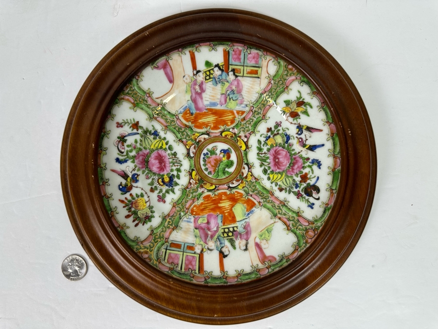 Antique Chinese Hand Painted Famille Rose Plate 8R [Photo 3]