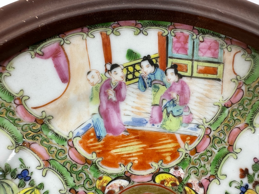 Antique Chinese Hand Painted Famille Rose Plate 8R [Photo 5]