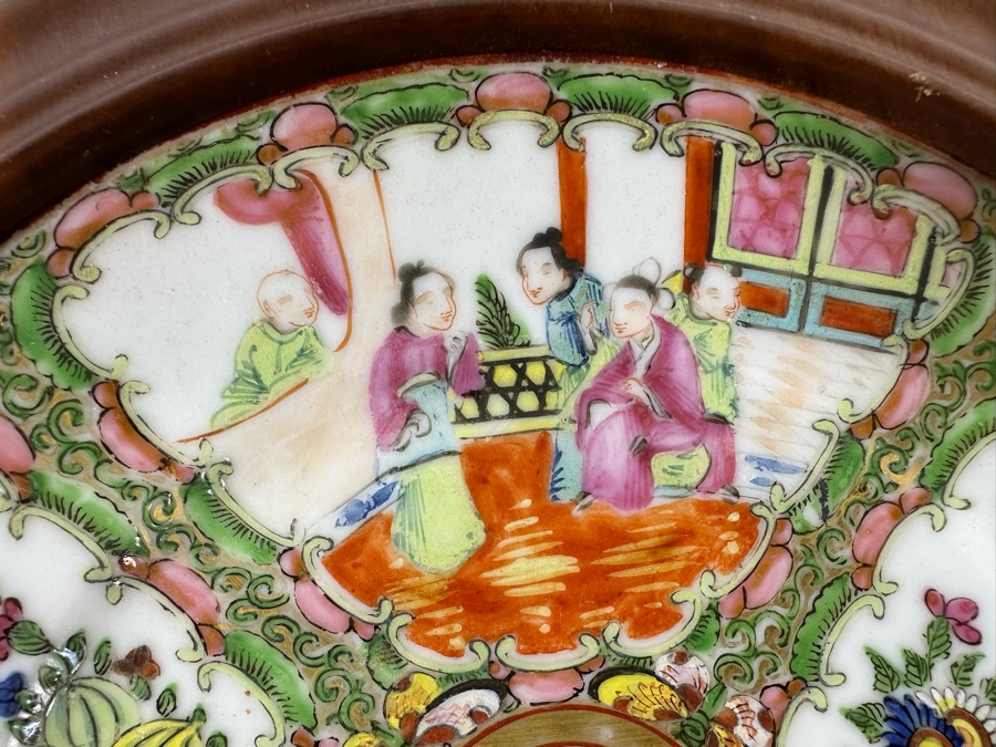 Antique Chinese Hand Painted Famille Rose Plate 8R [Photo 8]