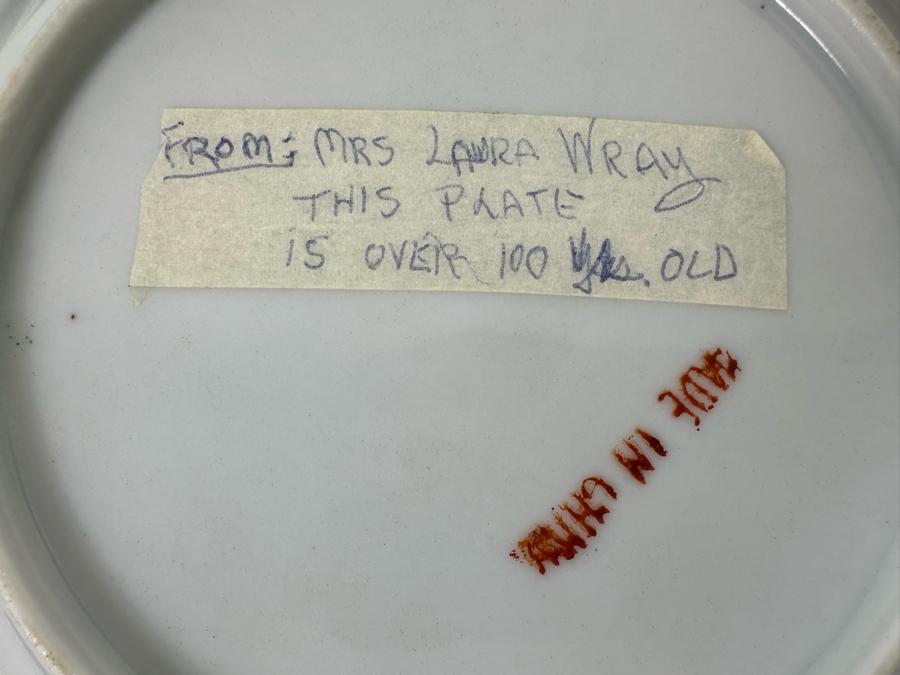 Antique Chinese Hand Painted Famille Rose Plate 8R [Photo 12]