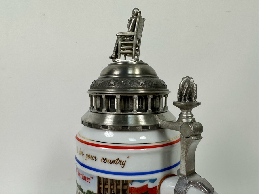 Limited Edition John F. Kennedy Beer Stein Handcrafted In Germany By S.P. Gerz Limited To 12,500 American Heritage Collection 12H [Photo 13]