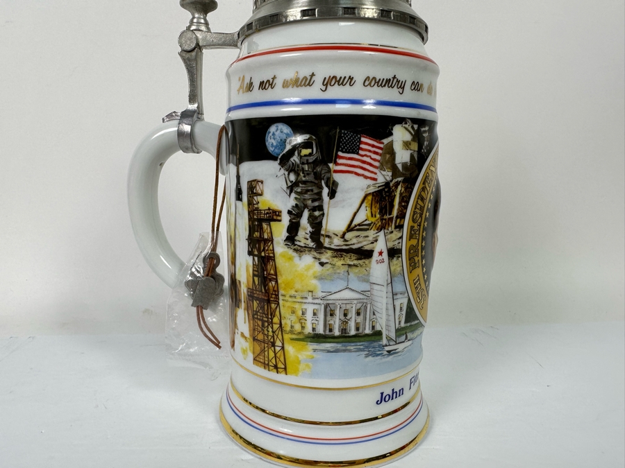Limited Edition John F. Kennedy Beer Stein Handcrafted In Germany By S.P. Gerz Limited To 12,500 American Heritage Collection 12H [Photo 7]