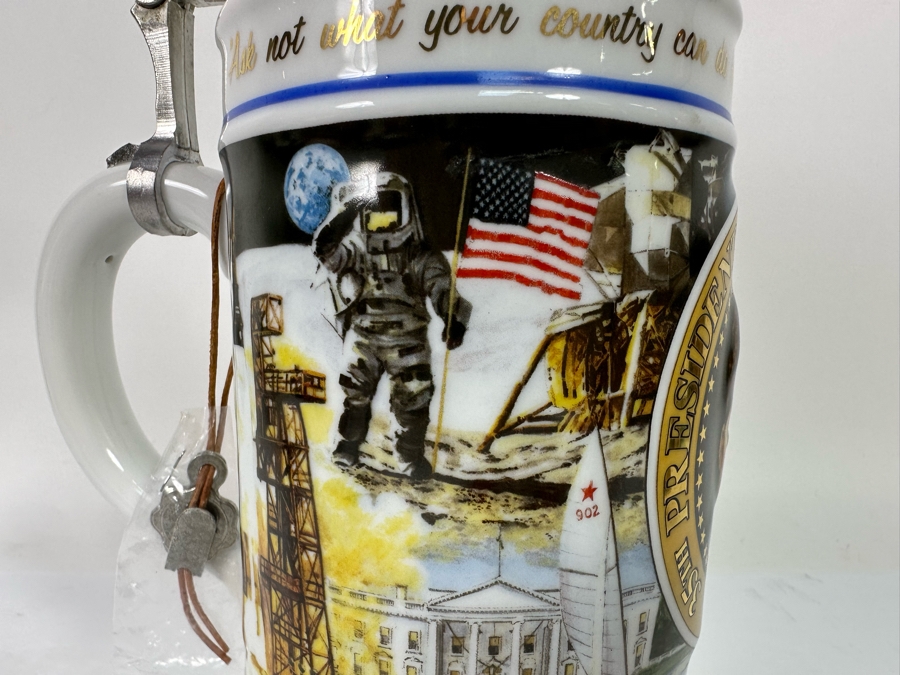 Limited Edition John F. Kennedy Beer Stein Handcrafted In Germany By S.P. Gerz Limited To 12,500 American Heritage Collection 12H [Photo 9]