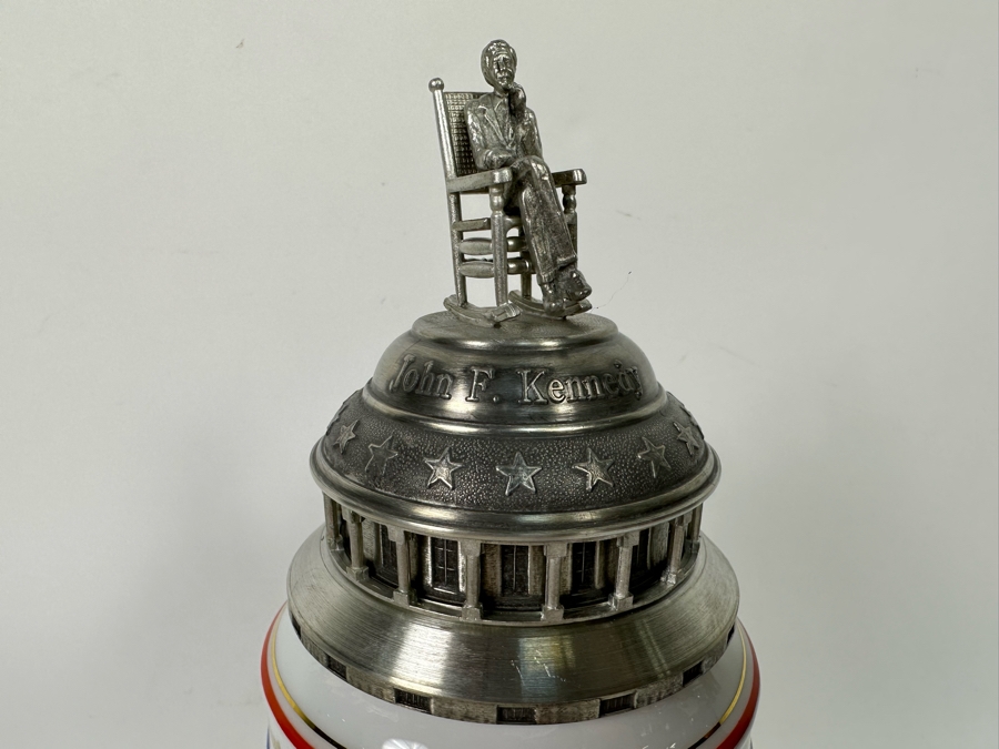 Limited Edition John F. Kennedy Beer Stein Handcrafted In Germany By S.P. Gerz Limited To 12,500 American Heritage Collection 12H [Photo 6]