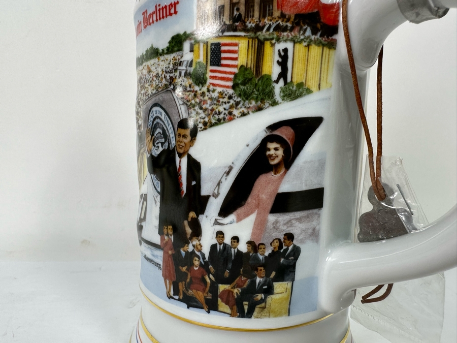 Limited Edition John F. Kennedy Beer Stein Handcrafted In Germany By S.P. Gerz Limited To 12,500 American Heritage Collection 12H [Photo 12]